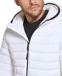 Calvin Klein Men's Hooded & Quilted Packable Jacket
