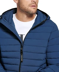 Calvin Klein Men's Hooded & Quilted Packable Jacket