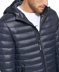 Calvin Klein Men's Hooded & Quilted Packable Jacket