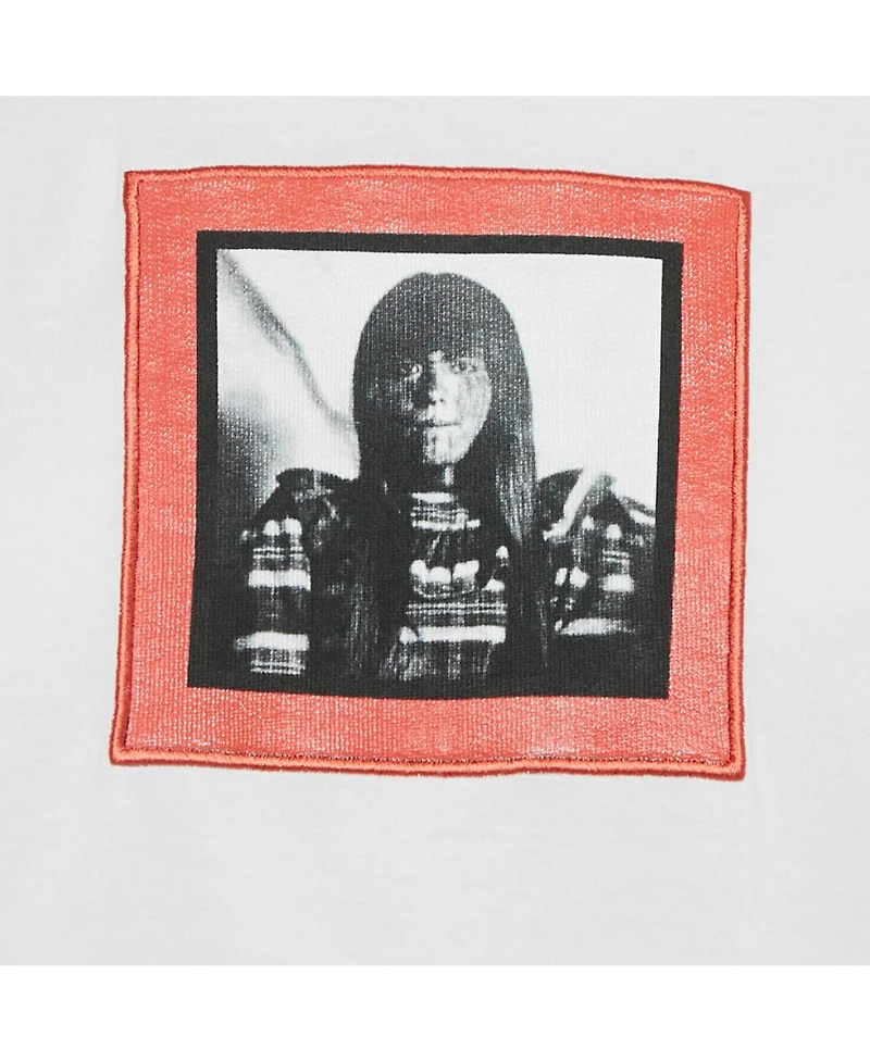 Pre-Owned Givenchy Women's White Printed Cotton Color-Block Raglan Sleeve T-Shirt Dress