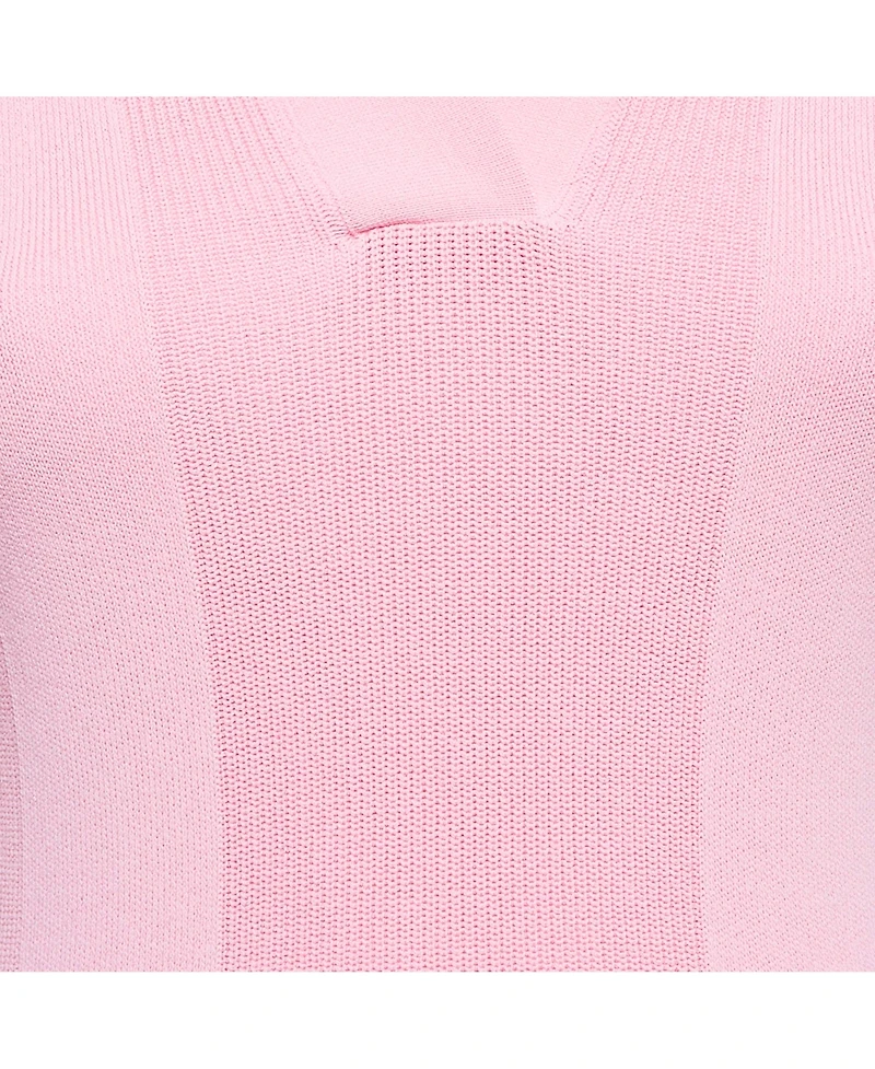 Pre-Owned Jacquemus Women's Pink Rib Knit Back Open Mini Dress