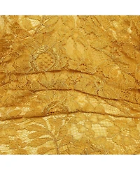 Pre-Owned Dolce & Gabbana Women's Yellow Lace Draped Strapless Mini Dress