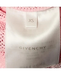 Pre-Owned Givenchy Women's Pink Monogram Knit Short Flared Dress
