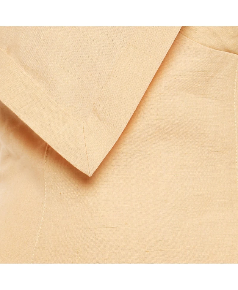 Pre-Owned Jacquemus Women's Beige Linen La'amour Mini Dress