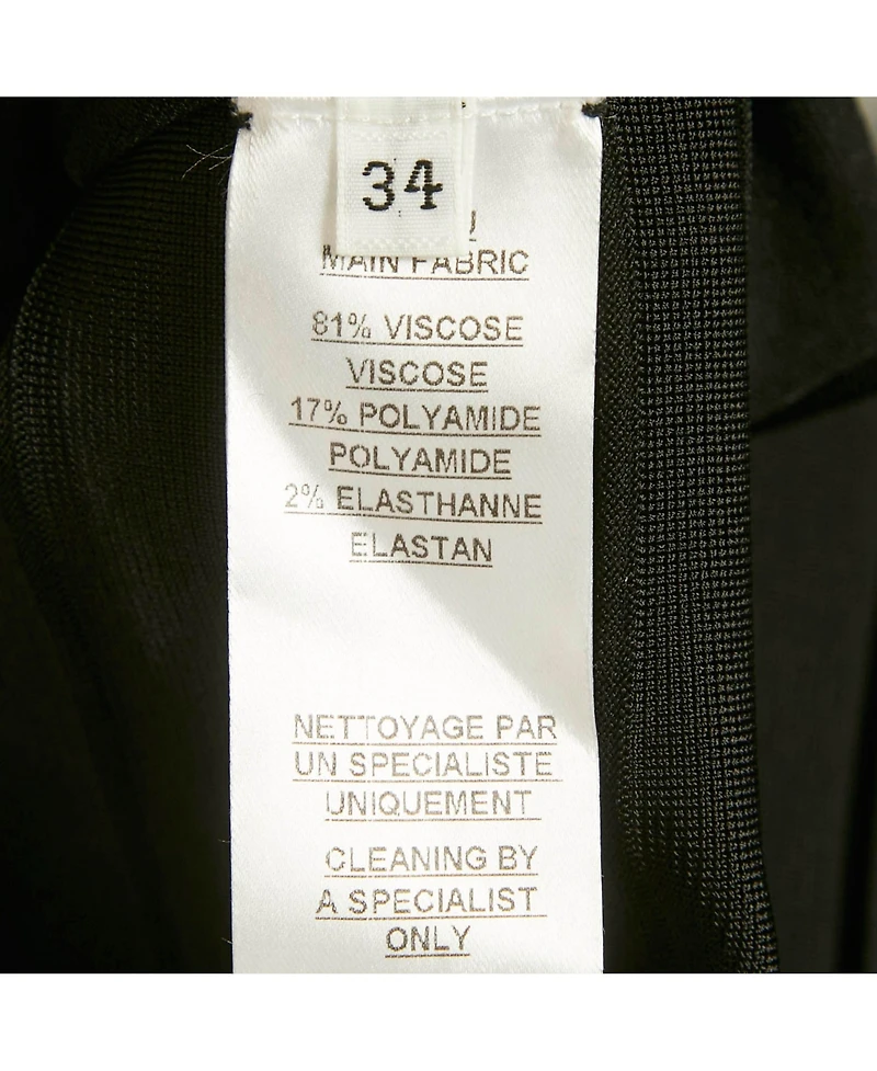 Pre-Owned Balmain Women's Black Knit Lace-Up Long Sleeve Mini Dress