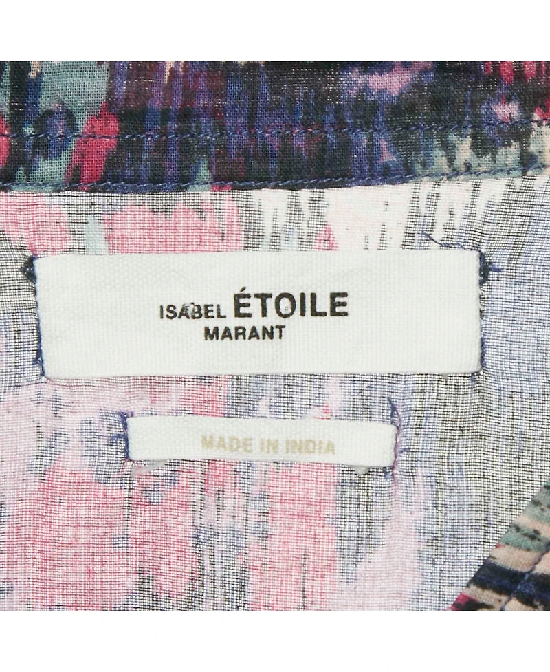 Pre-Owned Isabel Marant Women's Etoile Pink/blue Abstract Print Maze Dress