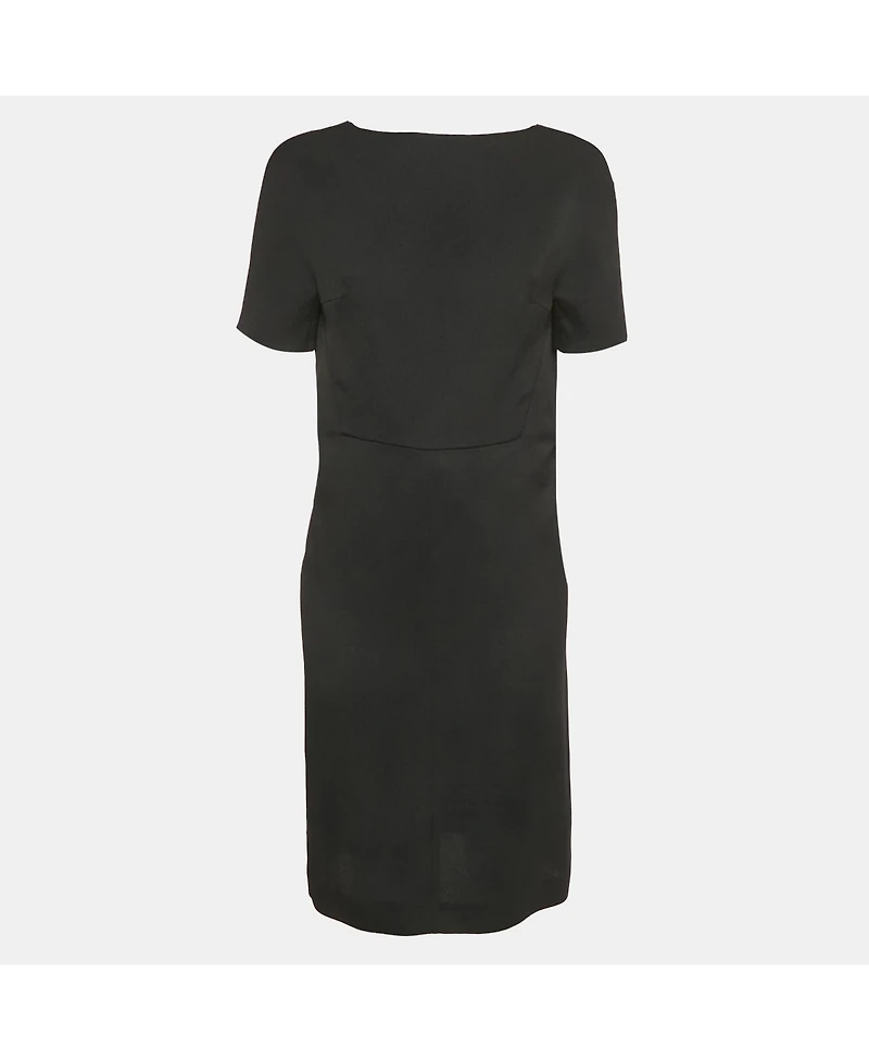Pre-Owned Balenciaga Women's Black Crepe Shift Dress