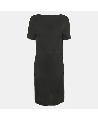 Pre-Owned Balenciaga Women's Black Crepe Shift Dress