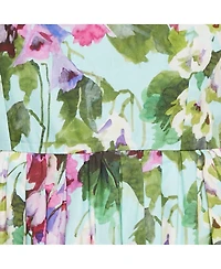 Pre-Owned Dolce & Gabbana Women's Blue Floral Print Cotton Midi Dress