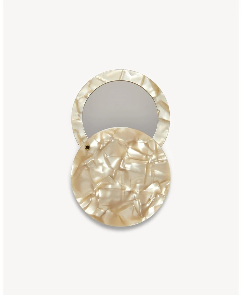 Machete Circle Mirror in Sand Shell