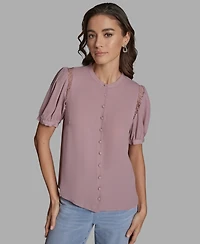 Bcbg Women's Button Front Top