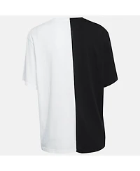 Pre-Owned Stella Mccartney Women's Black /white Logo Print Jersey Cotton T-Shirt