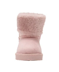 Bebe Girls' Toddler 5T-10T Butterfly Embellishment Winter Boots