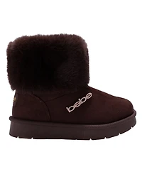 Bebe Girls' 1-13 Cuff Rhinestone Logo Boots