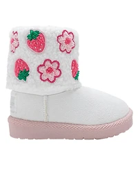 Bebe Girls' Toddler 5T-10T Embroidered Winter Boots