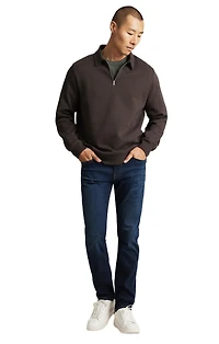 Mavi Jeans Men's Jake Slim Leg Midnight Brushed Feather Blue