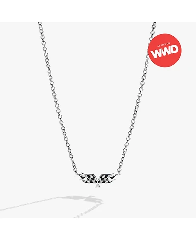 Alex and Ani Hot Wheels Checkered Flag Necklace