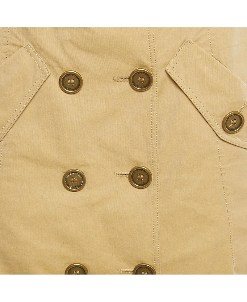 Pre-Owned Burberry Women's Brit Beige Cotton Belted Mini Skirt