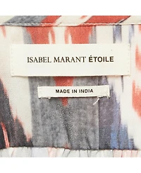 Pre-Owned Isabel Marant Women's Etoile Satin Print Sleeveless Top