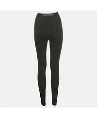 Pre-Owned Balenciaga Women's Logo Jersey Active Leggings