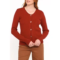 Petal and Pup Women's Quay Button Front Cardigan - Heather Grey