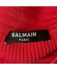 Pre-Owned Balmain Women's Pink Stretch Knit Mini Skirt