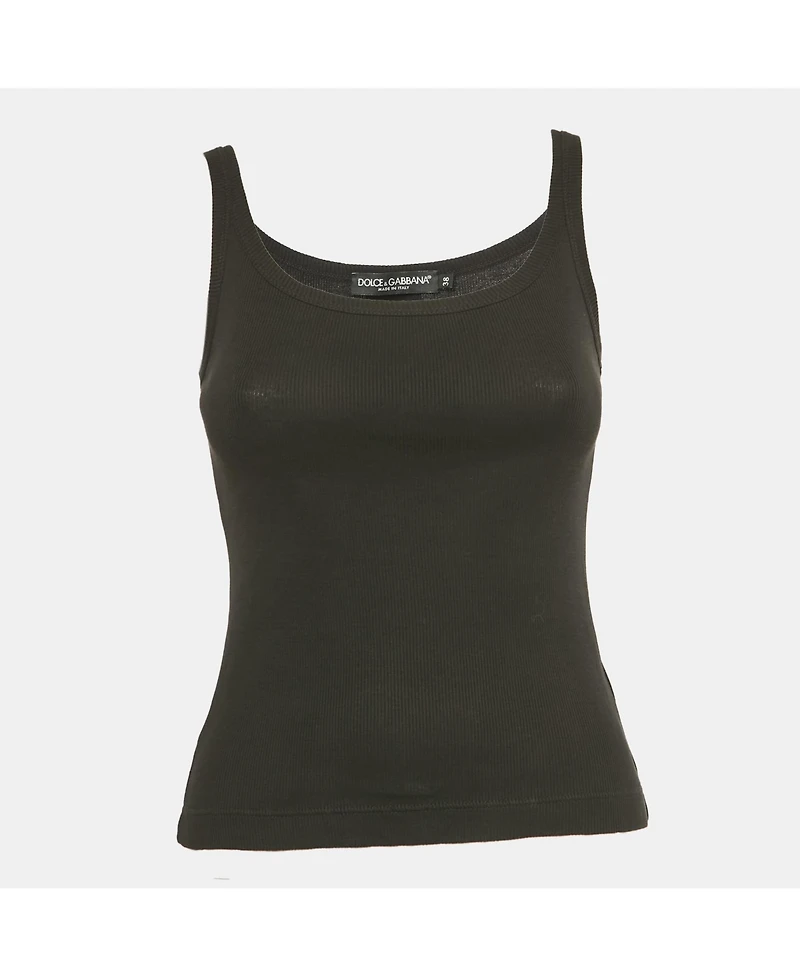 Pre-Owned Dolce & Gabbana Women's Rib Knit Tank Top