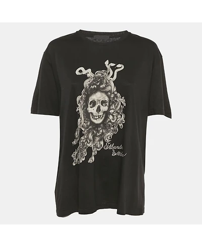 Pre-Owned Alexander Mcqueen Women's Skull Print Jersey T-Shirt