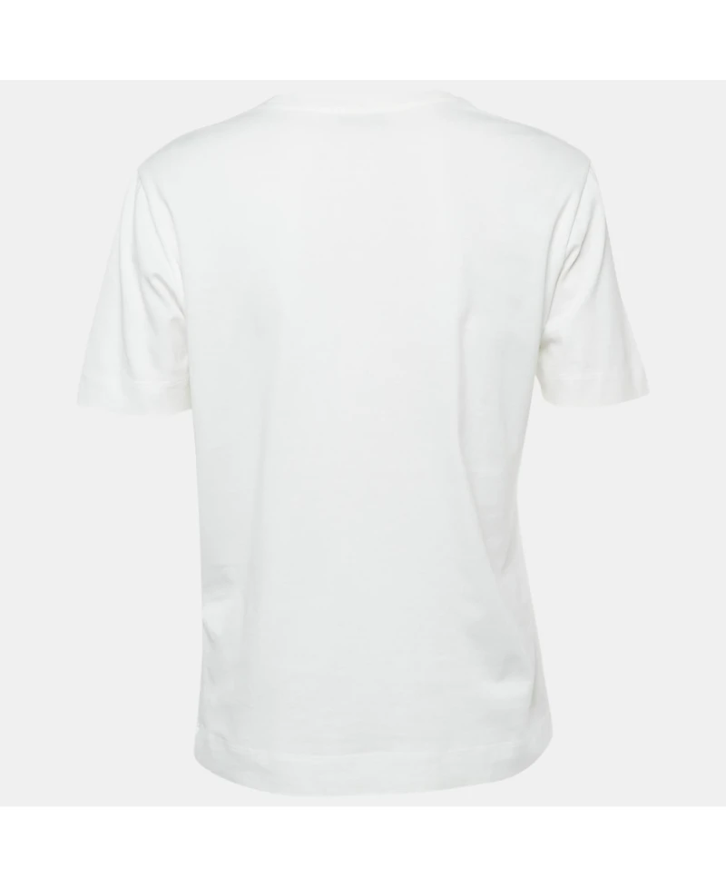 Pre-Owned Emilio Pucci Women's Logo Applique Cotton T-Shirt