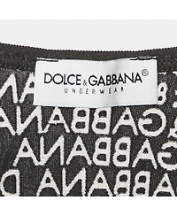 Pre-Owned Dolce & Gabbana Women's Black And Beige Dice Key Printed Silk Short Sleeve Top