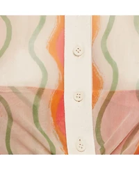 Pre-Owned Jacquemus Women's Multicolor Mesh Le Raphia La Chemise Abaca Crop Top