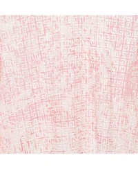 Pre-Owned Givenchy Women's Pink/white Mesh Velvet 4G Turtleneck Top