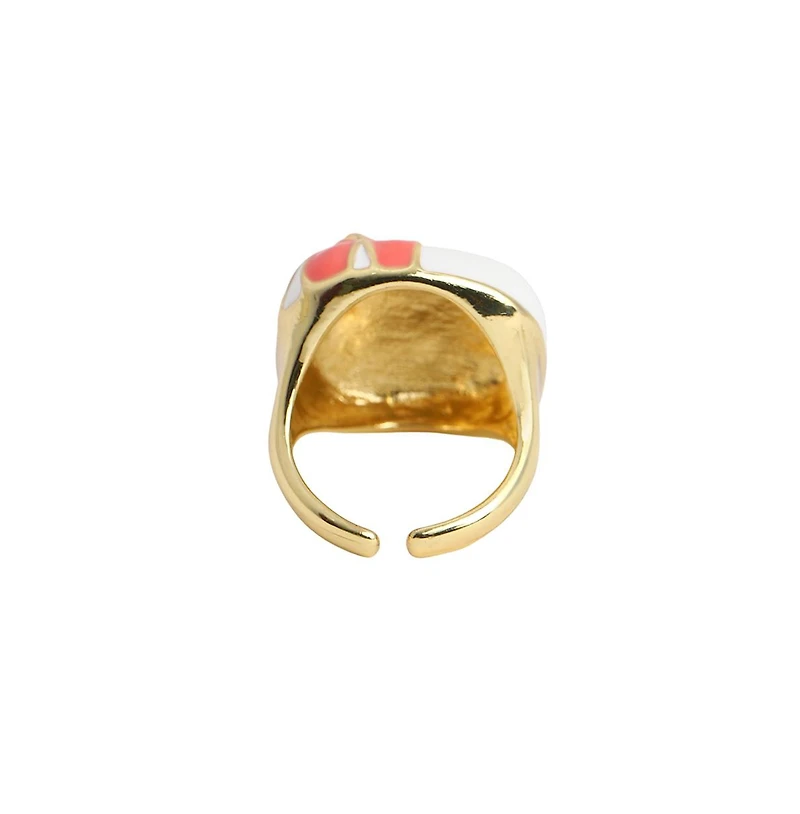 Sohi Women's The Amaryllis Statement Ring