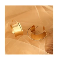 Women's The Chunky-Orbiter Half-Hoop Earrings - California Gold