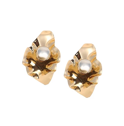 Women's The Techno-Flora Statement Earrings - California Gold