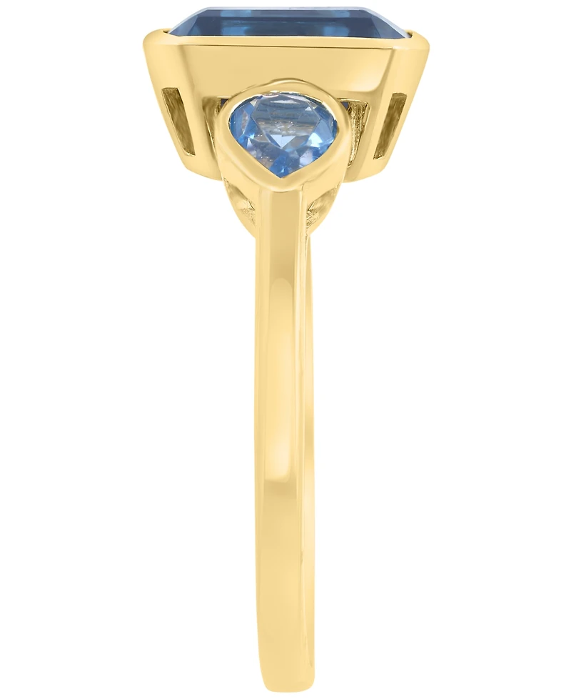 Effy Collection Blue (1/2 ct. t.w.) & London Blue Topaz (2-1/10 ct. t.w.) Ring in 14k Yellow Gold