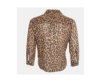 Pre-Owned Dolce & Gabbana Women's Leopard Print Cotton Shirt