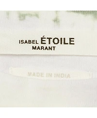 Pre-Owned Isabel Marant Women's Etoile White/green Tie-Dye Cotton Dena T-Shirt