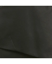 Pre-Owned Balenciaga Women's Black And Pink Gabardine Asymmetrical Overlap Pencil Skirt