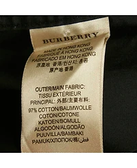 Pre-Owned Burberry Men's Black Cotton Long Sleeve Shirt