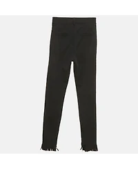 Pre-Owned Burberry Women's Crepe Fringed Hem Trousers