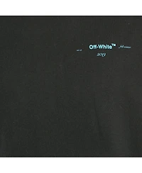 Pre-Owned Off-White Men's Pre-Owned Logo Print Cotton Crew Neck Oversized T-Shirt