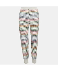 Pre-Owned Missoni Women's Grey Patterned Knit Jogger Pants