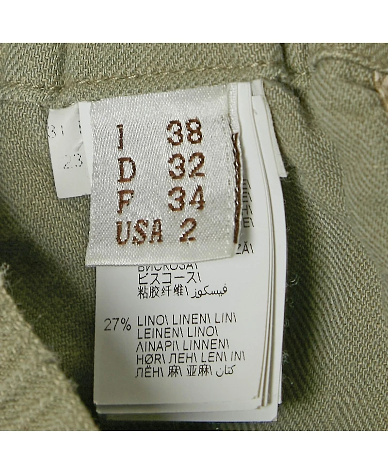 Pre-Owned Brunello Cucinelli Women's Grey Linen Blend Pants