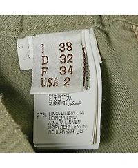 Pre-Owned Brunello Cucinelli Women's Grey Linen Blend Pants