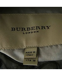 Pre-Owned Burberry Women's London Printed Crepe Tie-Up Pleated Top