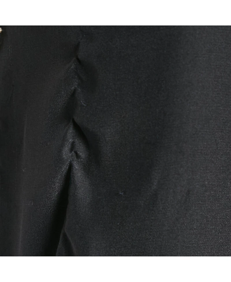 Pre-Owned Balmain Women's Black Silk Stud Embellish Detail Tank Top