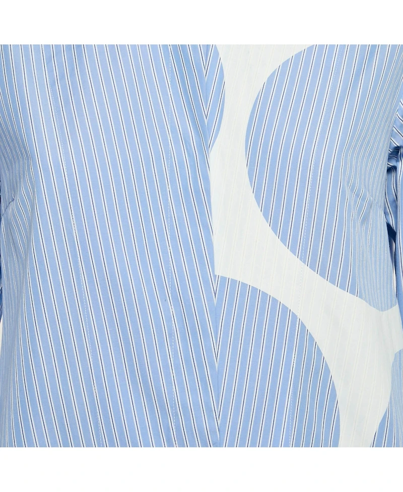 Pre-Owned Stella Mccartney Women's Stripe Cotton Asymmetric Shirt