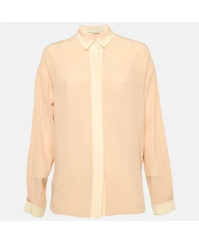 Pre-Owned Stella Mccartney Women's Pink Silk Long Sleeve Shirt