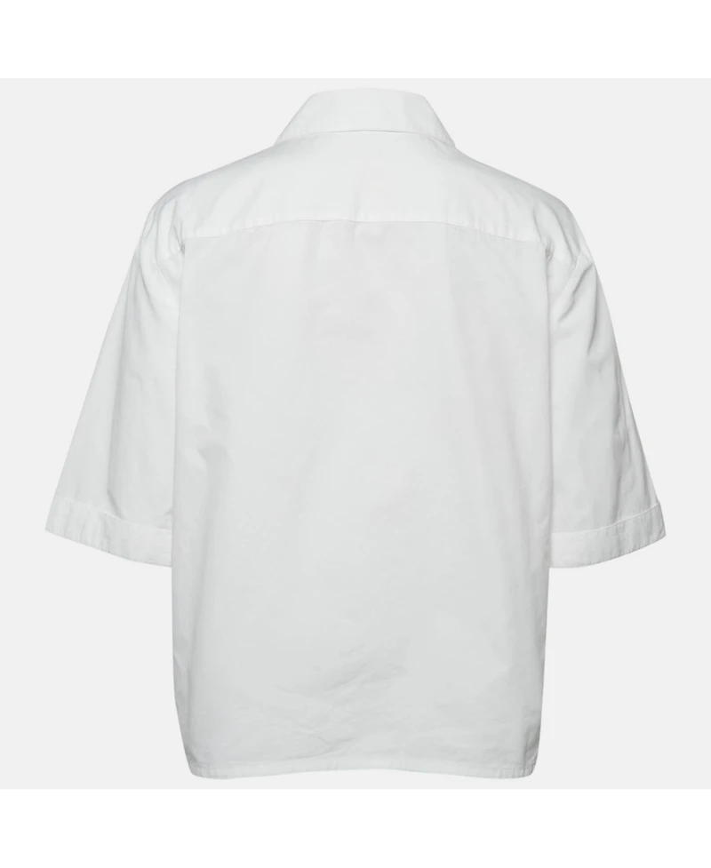 Pre-Owned Off-White Women's Embroidered Cotton Short Sleeves Shirt